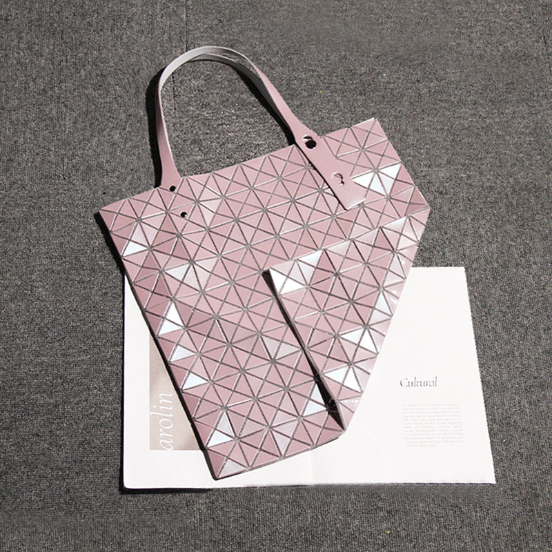 Diamond Pattern Large Capacity Totes Shopping Tote Bags