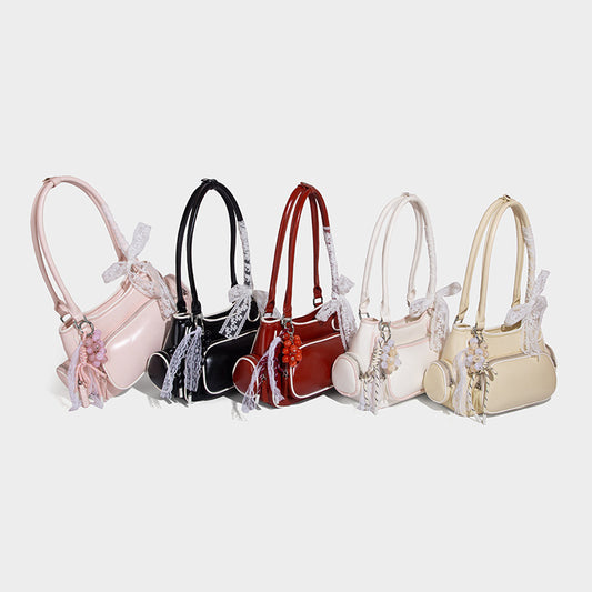 Women's High-grade Contrast Color Bowling Fashionable Stylish Bags