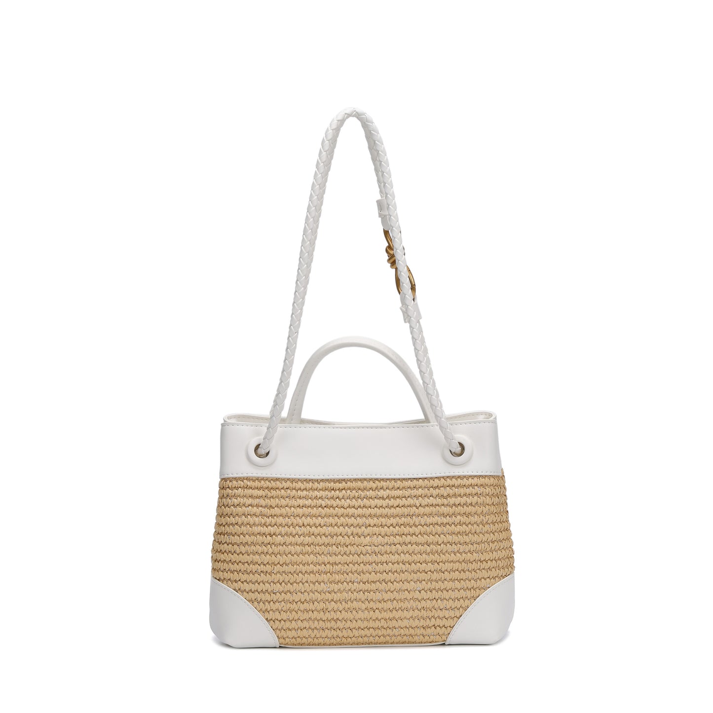 Trendy Golden Bow Woven Summer Versatile Handbags