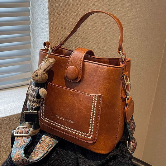 Women's Genuine Leather Retro Niche Light Crossbody Bags