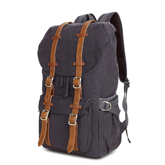 Men's Korean Style Canvas Fashion Trend Business Backpacks