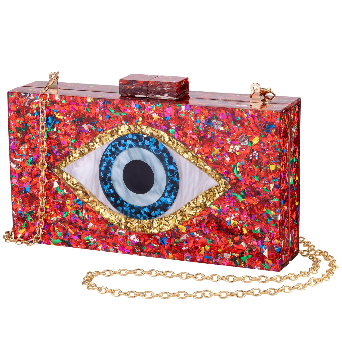 Acrylic Wedding Dinner Clutch Chain Eye Evening Bags