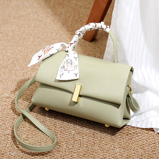 Women's Genuine Leather Scarf Trendy Korean Fashion Shoulder Bags
