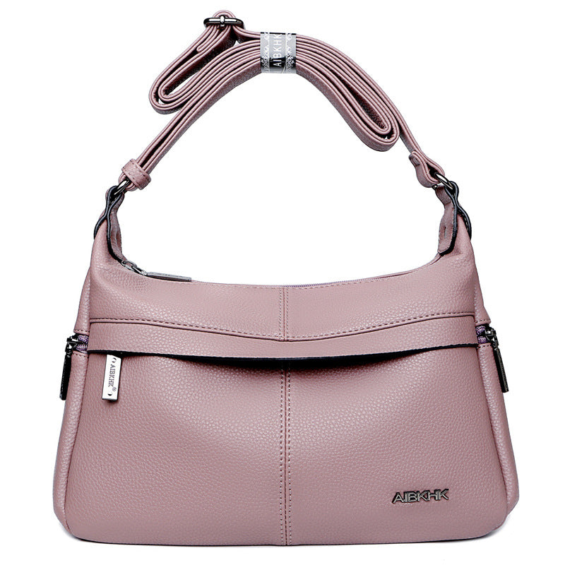 Women's Soft Leather Large Capacity Mom Crossbody Bags