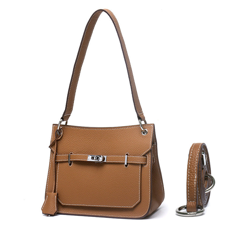 Women's Leather Gypsy Large Capacity Cowhide Unisex Crossbody Bags