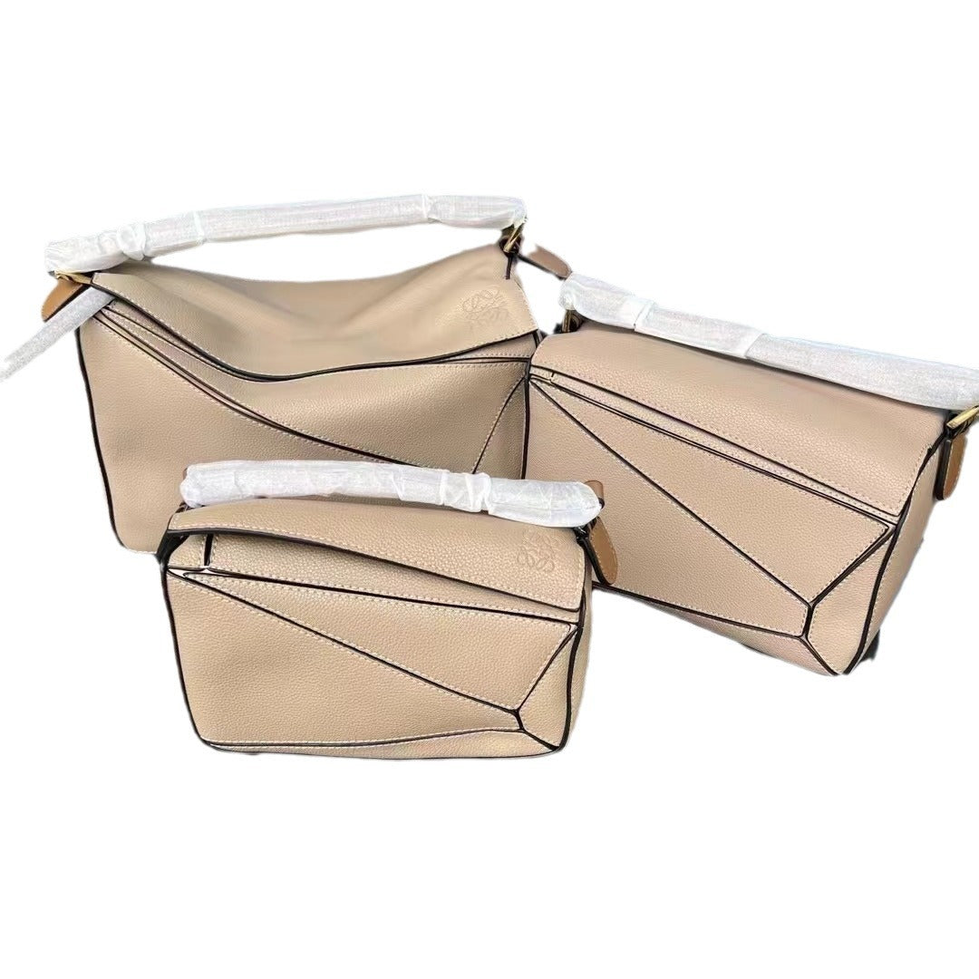 Women's Geometric Lunch Box Color Contrast Patchwork Handbags