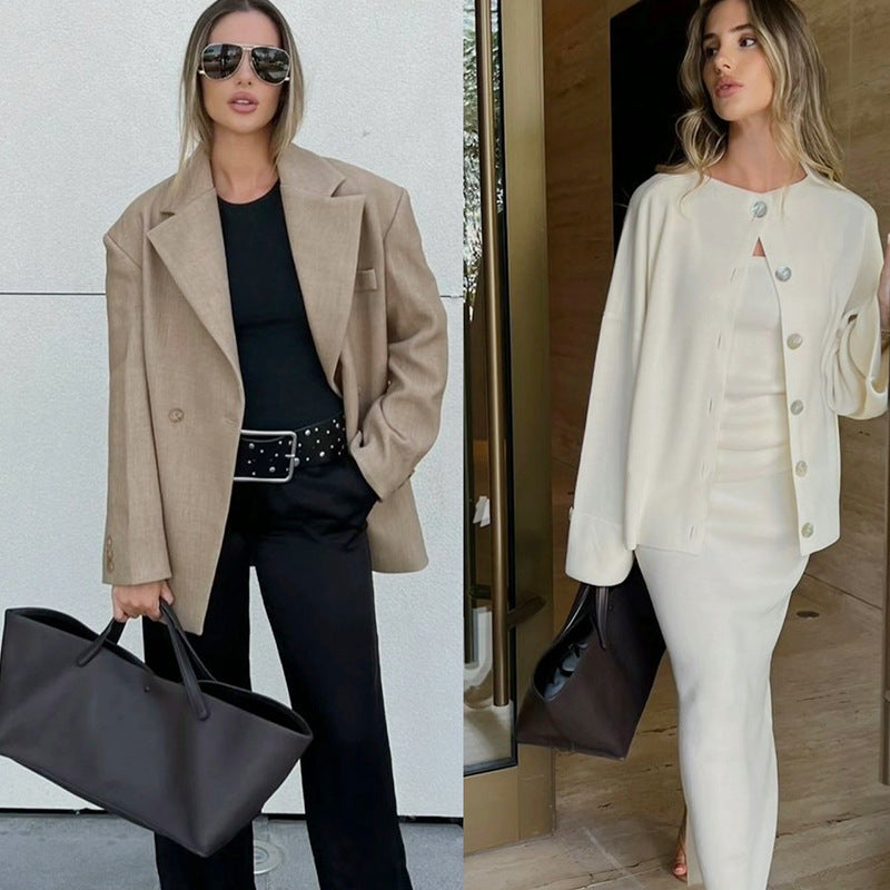 Classic Minimalist High-grade Simple Large Capacity Handbags