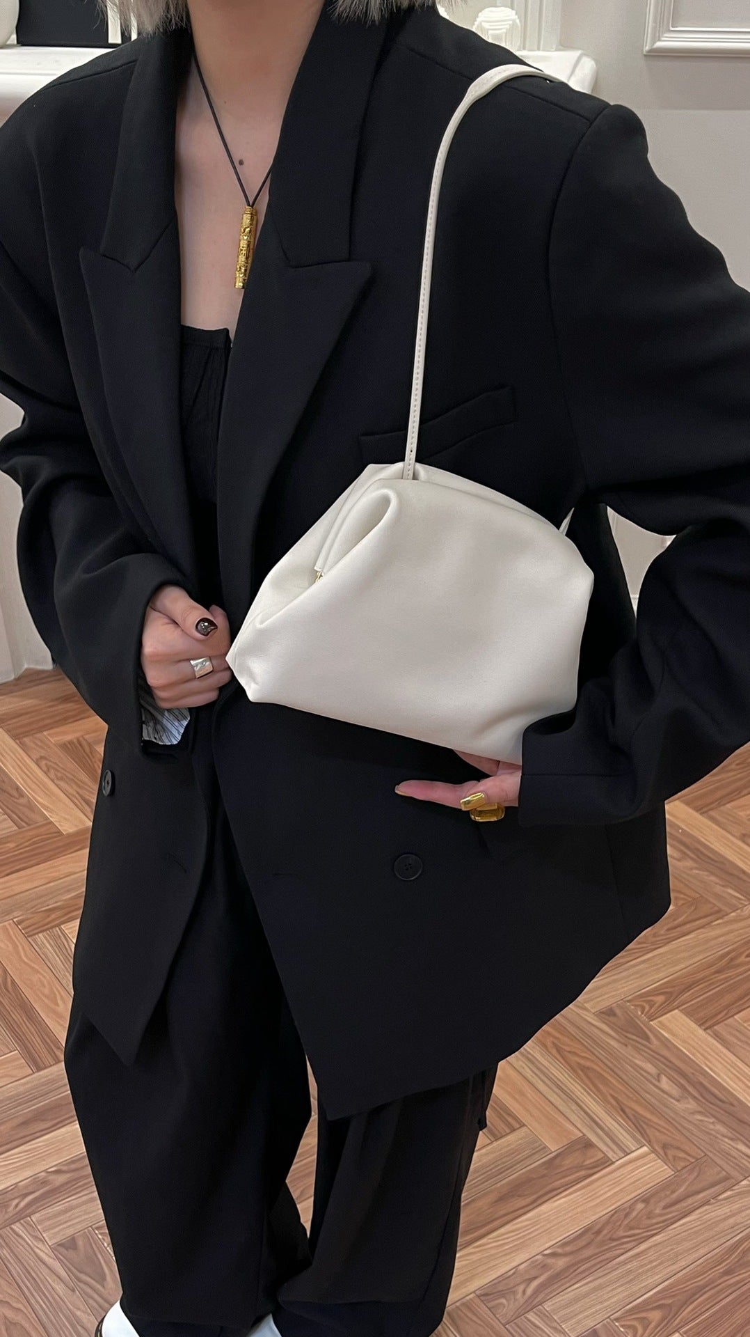 Classy Autumn Shell Cloud Clutch Simple Crossbody Bags