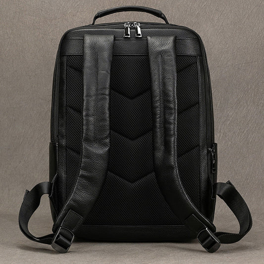 Men's Leisure Leather Inch First Layer Cowhide Backpacks