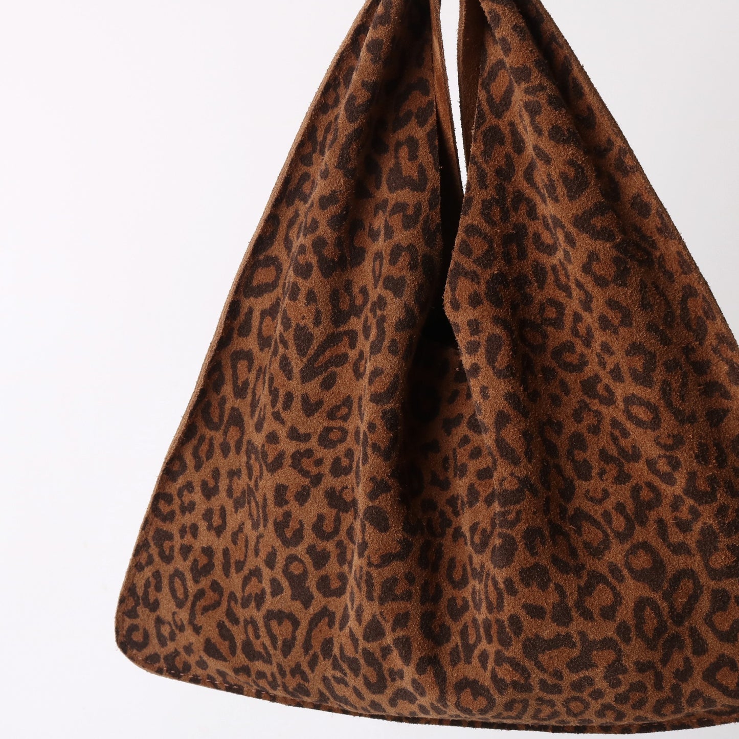 Leopard Print Cowhide Triangle Fashion Hand Handbags