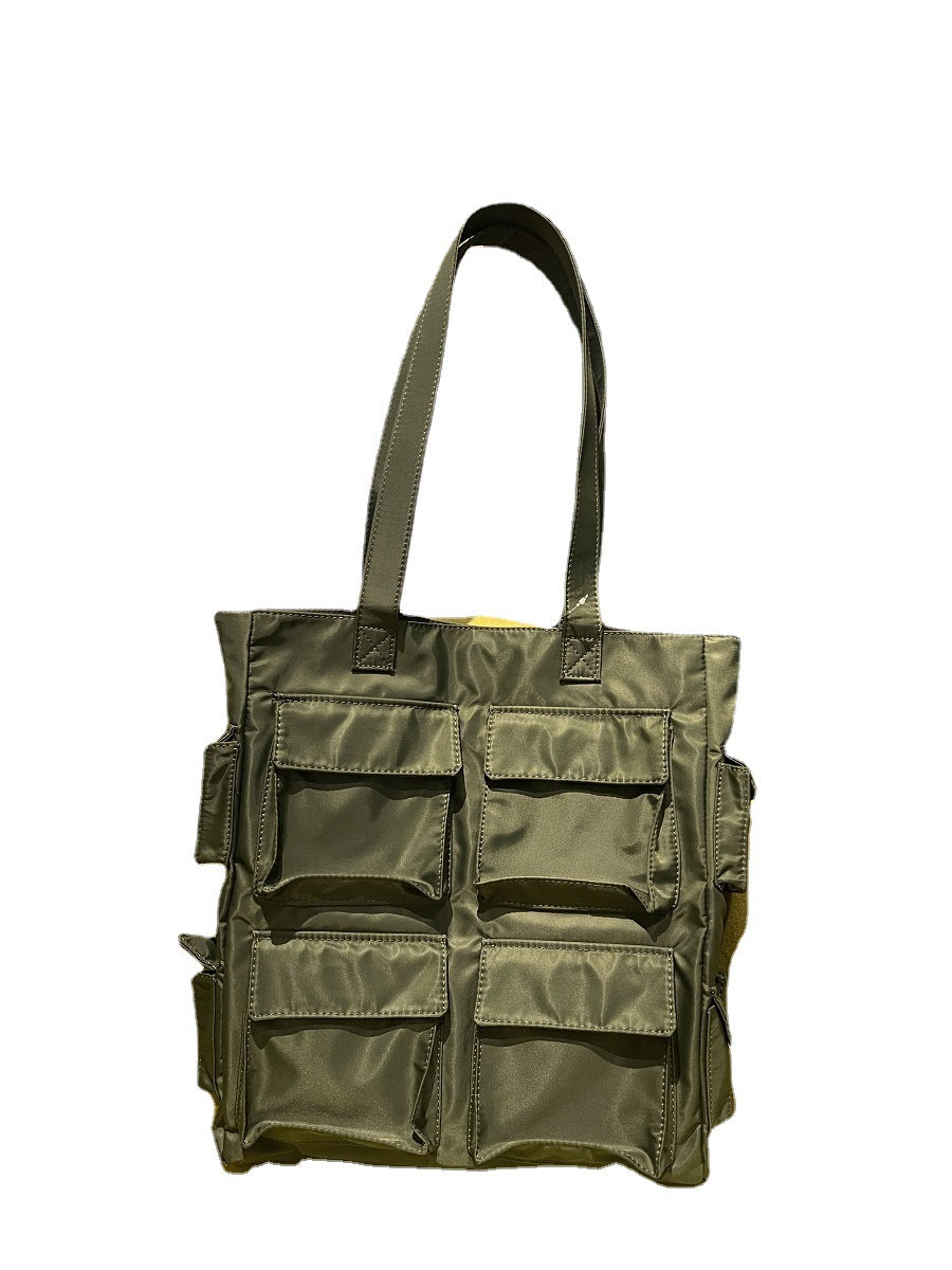 Tooling Style Large Fashion Nylon Cloth Shoulder Bags