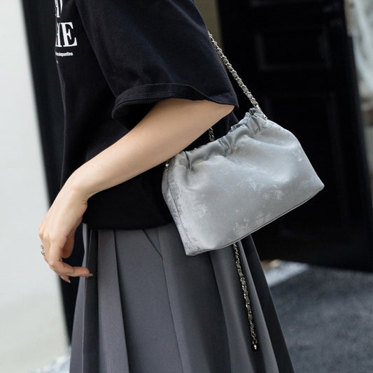 Women's Genuine Leather Summer Cloud Simple National Shoulder Bags