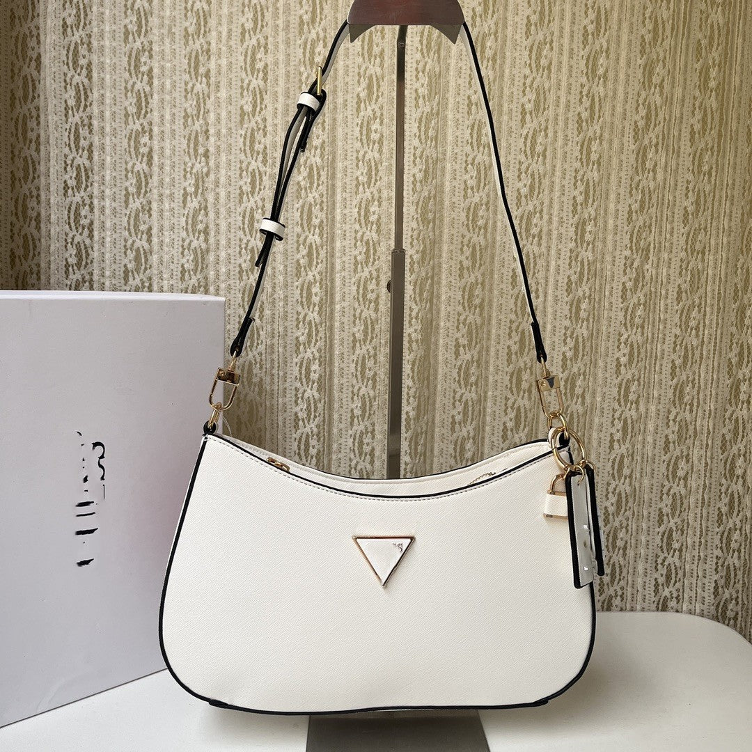 Women's Fashion Simple Printing Solid Color Ornaments Shoulder Bags