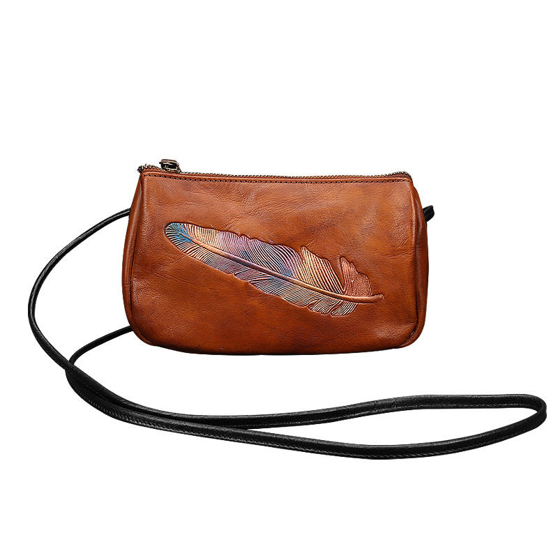 Women's Genuine Leather First Layer Cowhide Retro Shoulder Bags