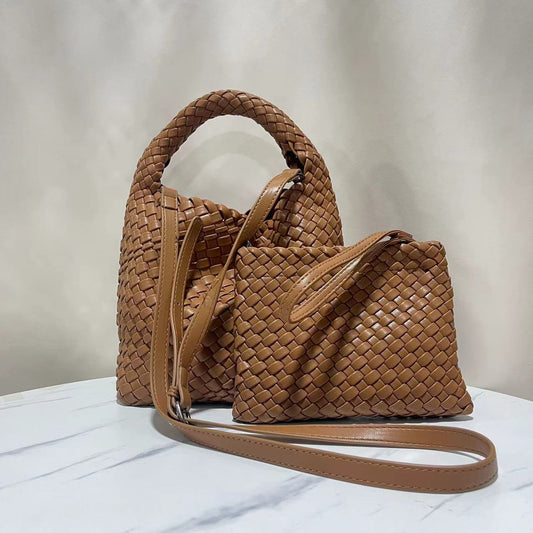Design Hand-woven Female Trendy Large Capacity Handbags