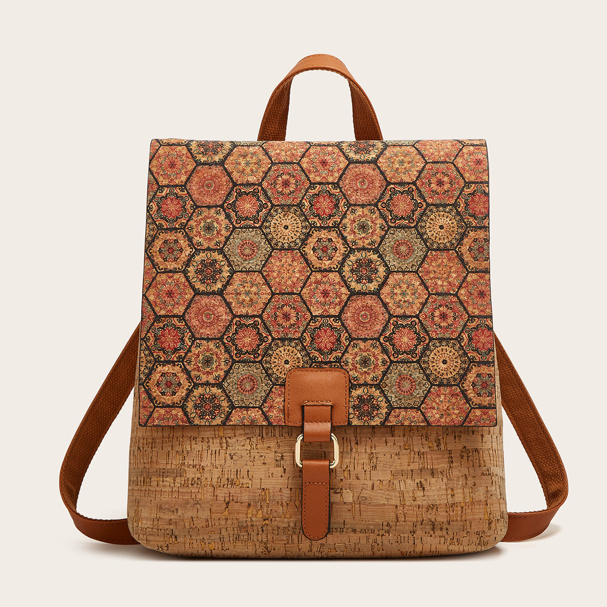 Classic Retro Rose Kraft Paper Exquisite Backpacks