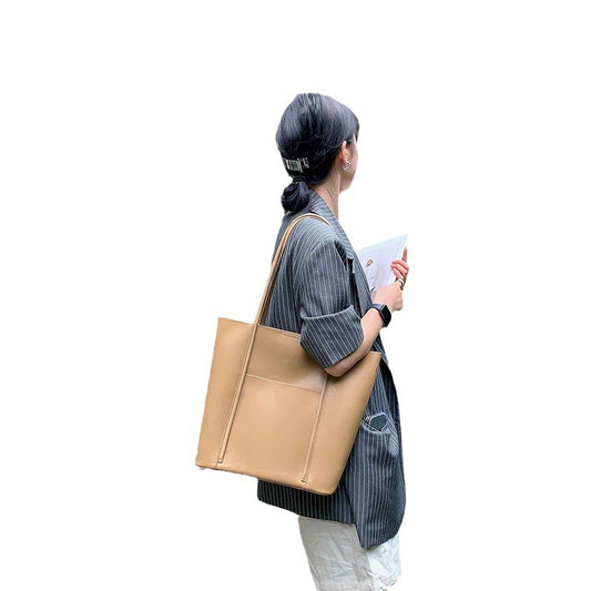 Women's Leather Big Cowhide Large Capacity Summer Shoulder Bags