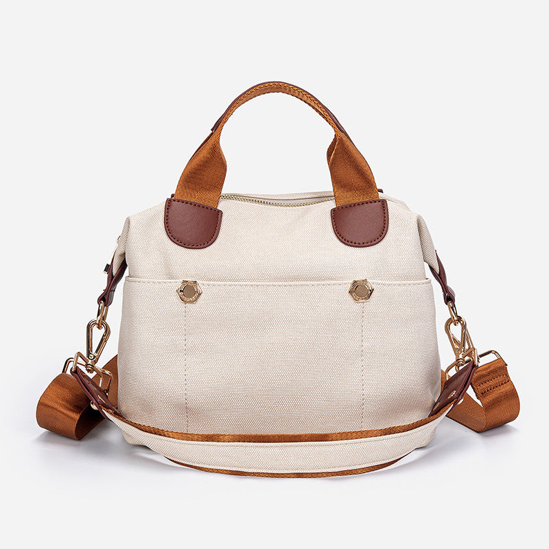 Women's Leisure Simple Versatile Canvas Fashion Trendy Crossbody Bags