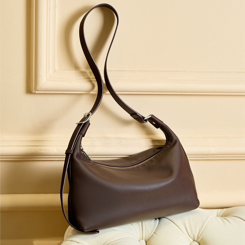 Women's Layer Cowhide High-grade Portable Tops Crossbody Bags