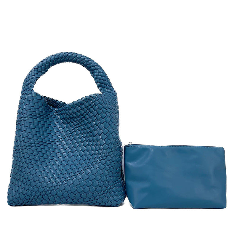 Women's Fashion Design Woven Large Capacity Son Handbags