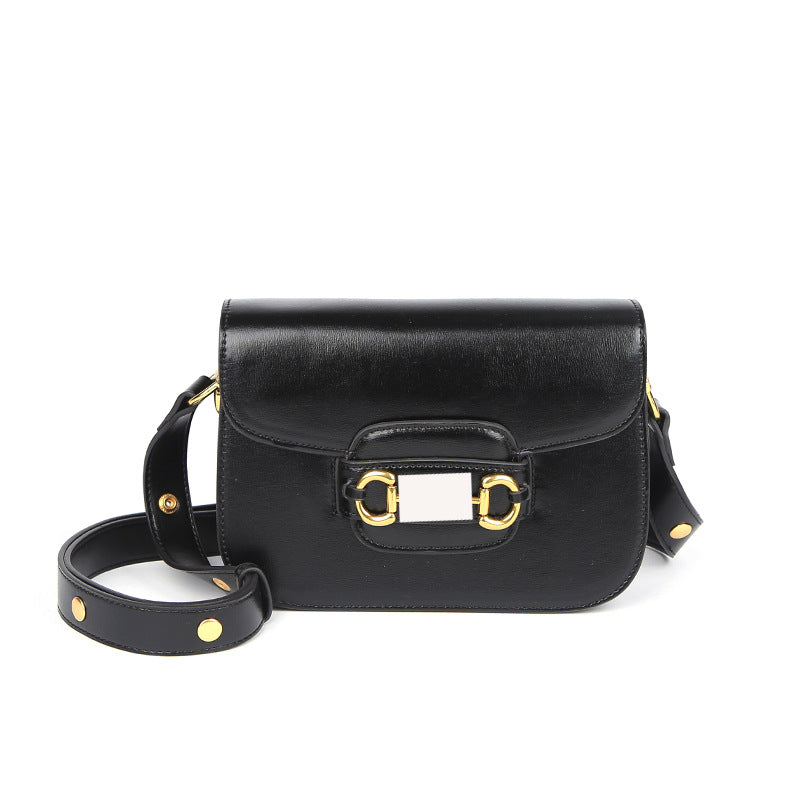 Women's High-grade Niche Genuine Leather Saddle Trendy Crossbody Bags