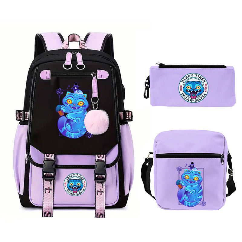 Elegant Children's Merchandise Printed Fashion Pencil Backpacks