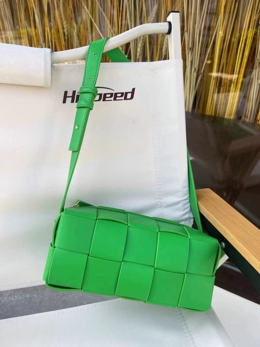 Women's Genuine Leather Woven One Simple Affordable Shoulder Bags