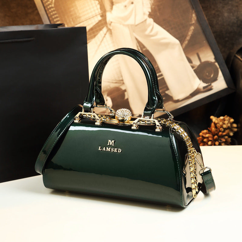 Women's Paint Patent Leather Mother Simple Fashion Shoulder Bags
