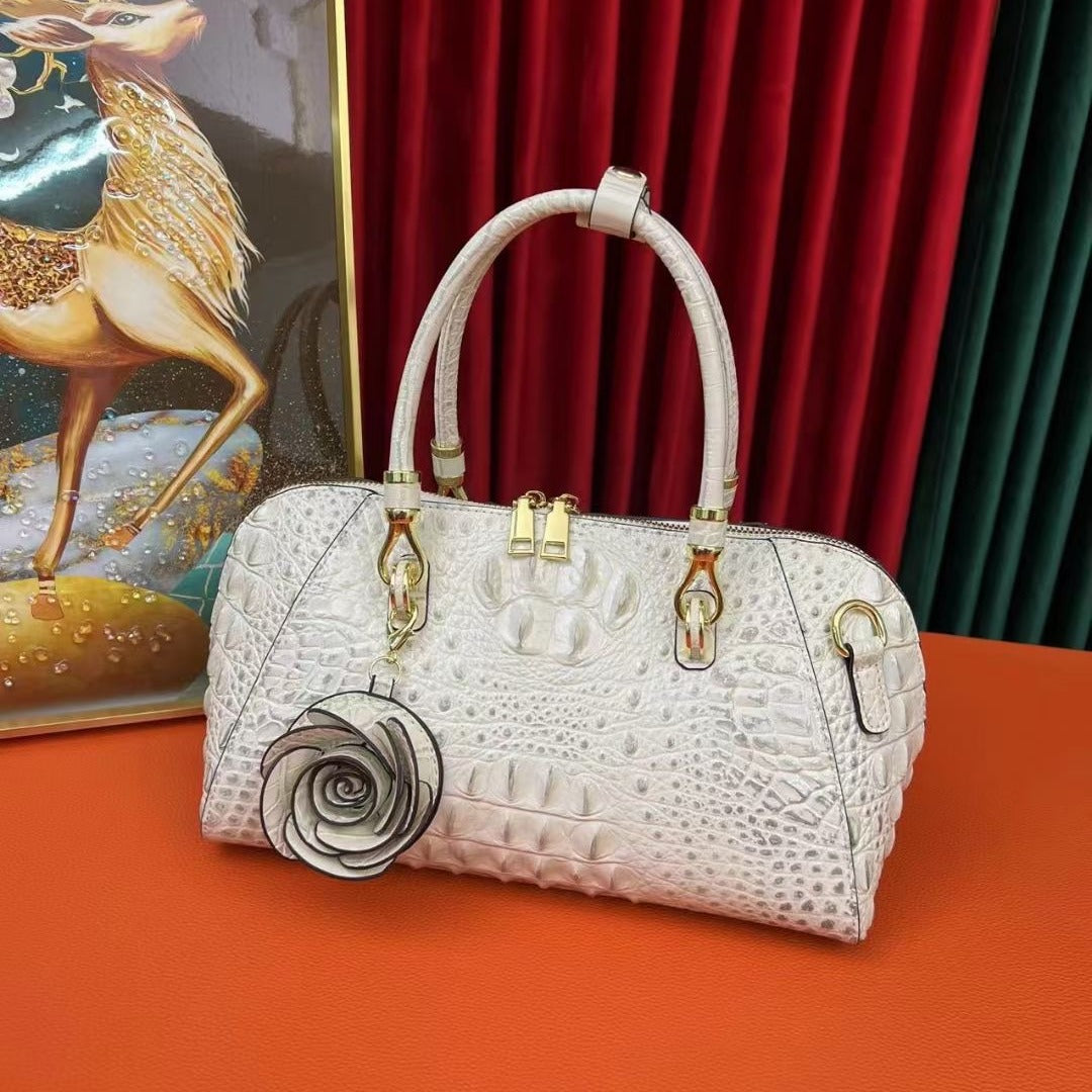 Women's Leather Crocodile Pattern High-grade Fashion Large Handbags