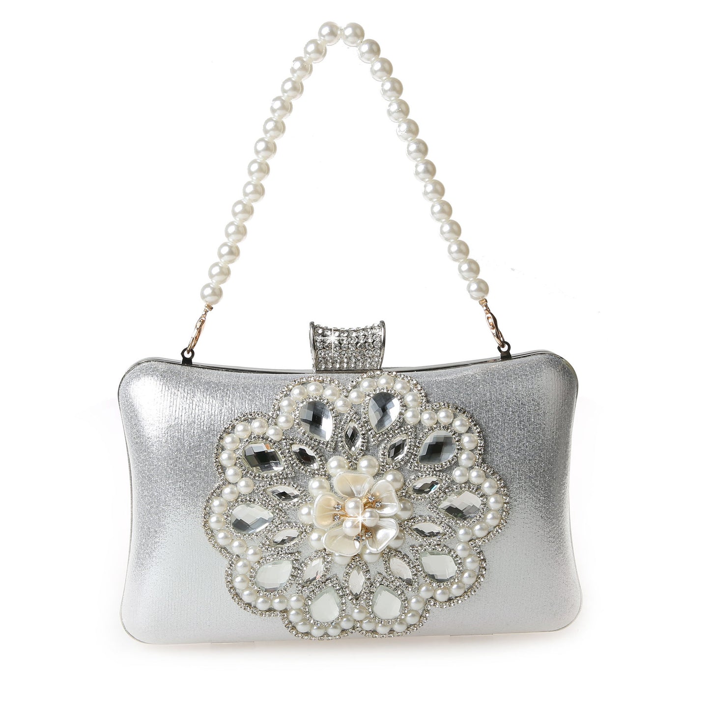 Fashion Delicate Rhinestone Banquet Imitation Pearl Evening Bags
