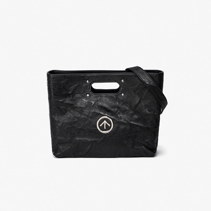 Arrows Sexist Blackstone Leather Folds Large Crossbody Bags