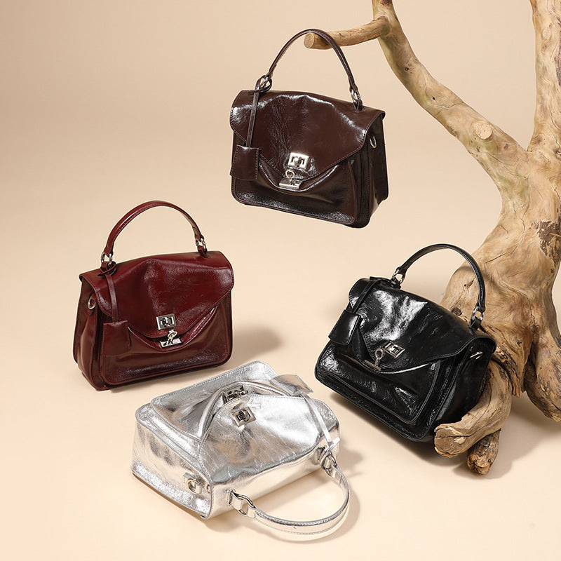 Women's Cowhide Commuter Large Capacity Portable Envelope Crossbody Bags