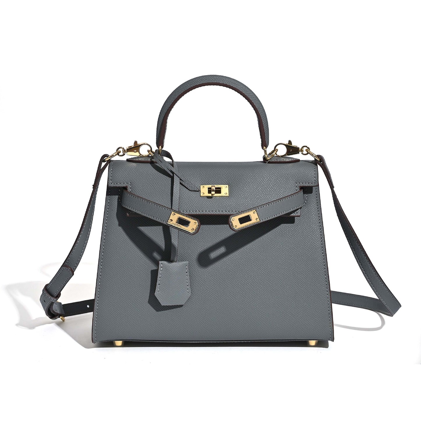 Women's Kelly Fashion Commuter Palm Print Cowhide Handbags