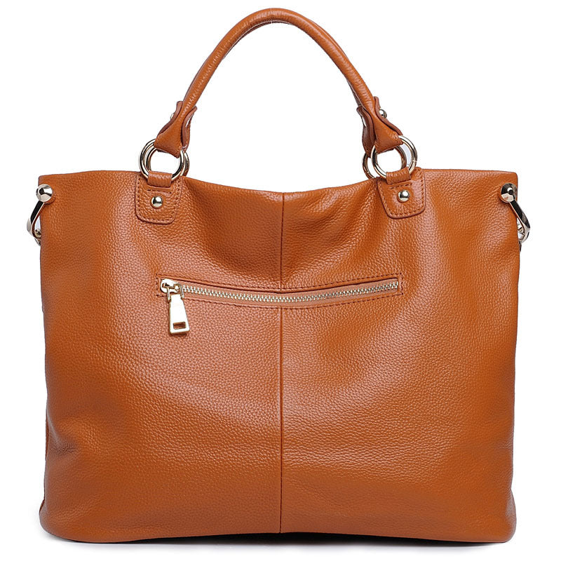 Women's Trendy Head Layer Cattlehide Leather Fashion Shoulder Bags