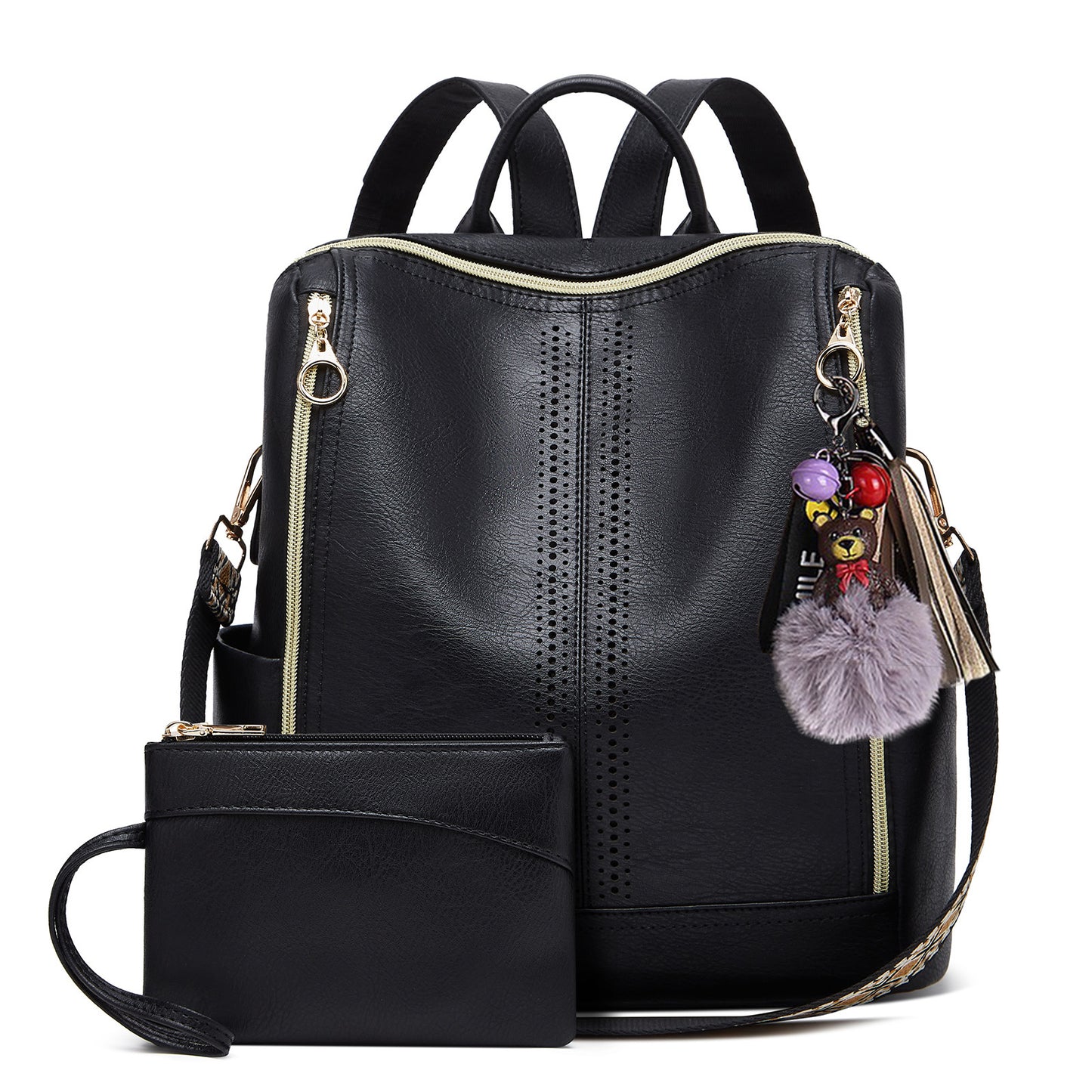 Popular Cool Women's Korean Soft Leather Backpacks