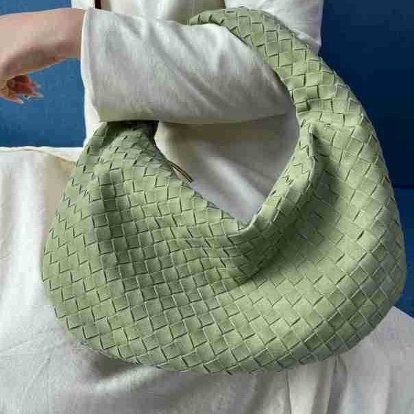 Skin Frosted Woven Handmade Underarm Simple Handbags
