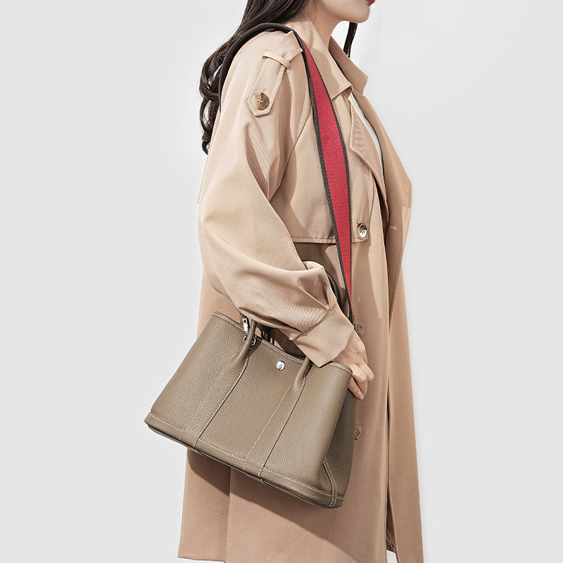 Women's Genuine Leather Large Capacity Niche High-grade Tote Bags