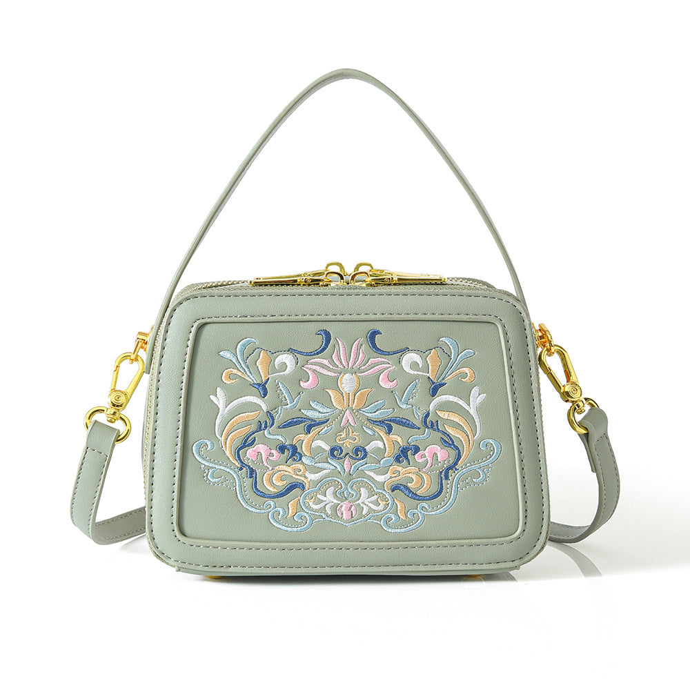 Women's Chinese Style Portable High Sense Crossbody Bags