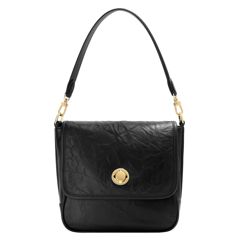 Women's Underarm Layer Cowhide Pattern Niche High-grade Shoulder Bags