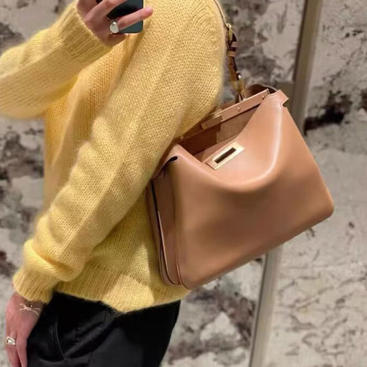 Luxury High-grade Metal Catch With Cat Shoulder Bags