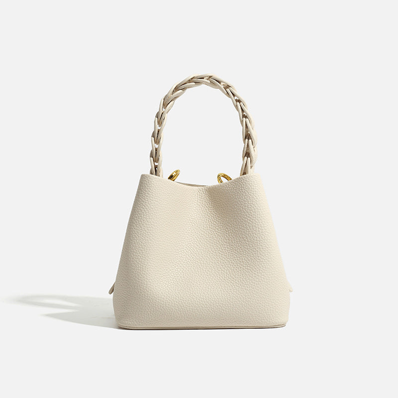 Niche High-grade Food Basket Fashion Woven Shoulder Bags