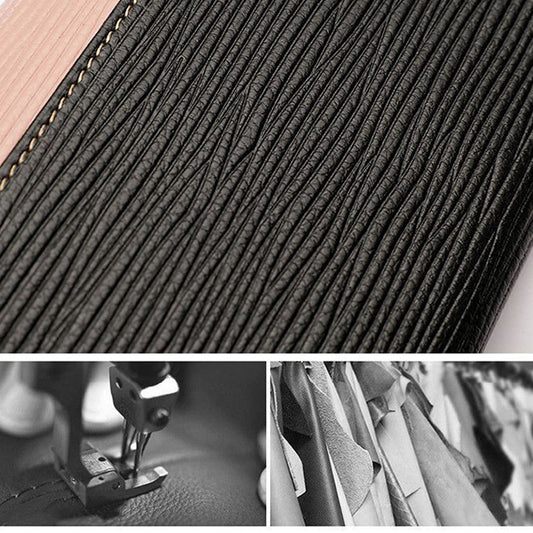 Women's Korean Mid-length Water Ripple Leather Ladies Wallets