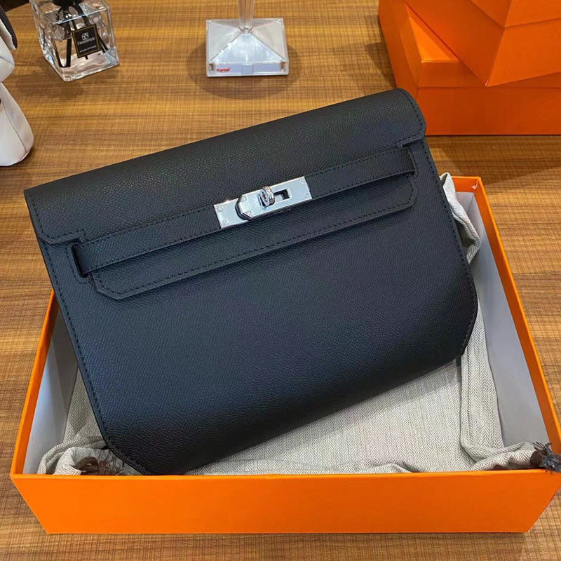 Pretty Classic Kelly Unisex Genuine Leather Crossbody Bags
