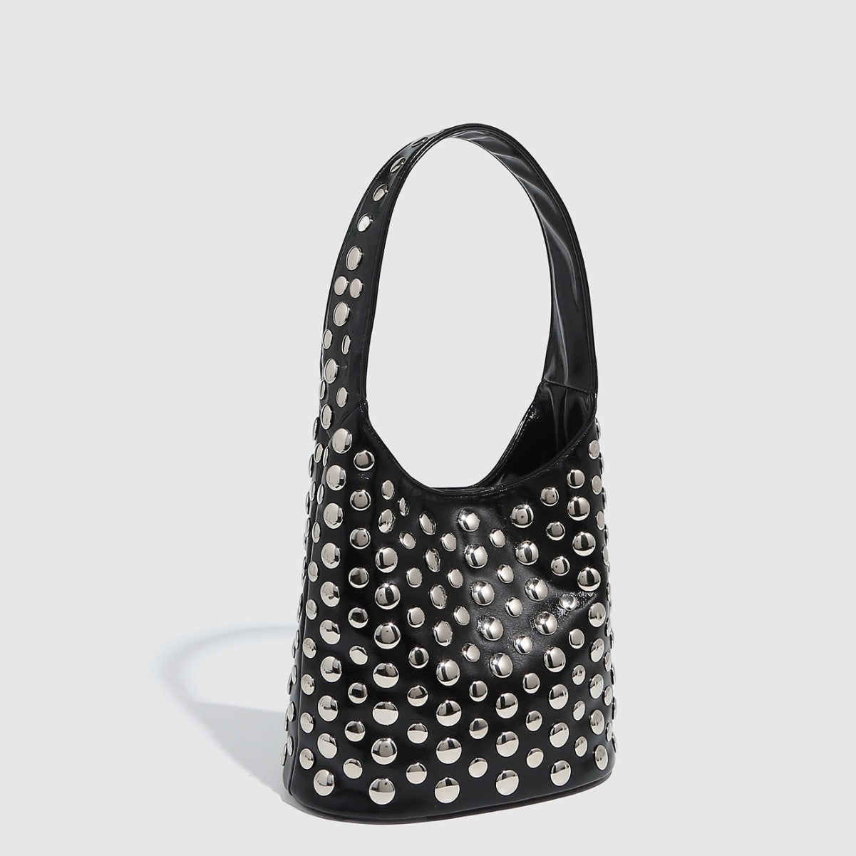 Women's Cool Personality Dot Rivet Underarm Portable Shoulder Bags