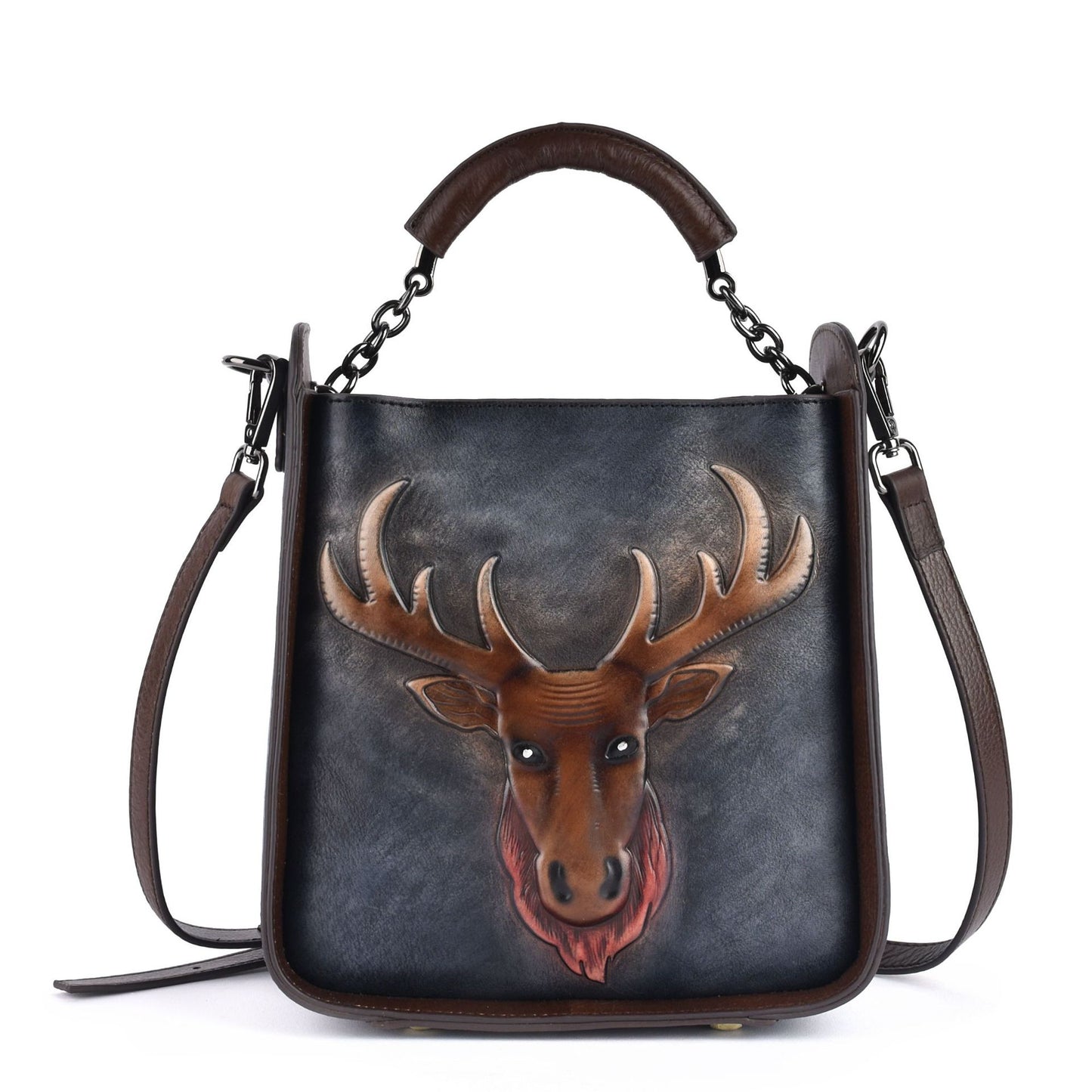 Women's First Layer Cowhide Leather Retro Fashion Handbags
