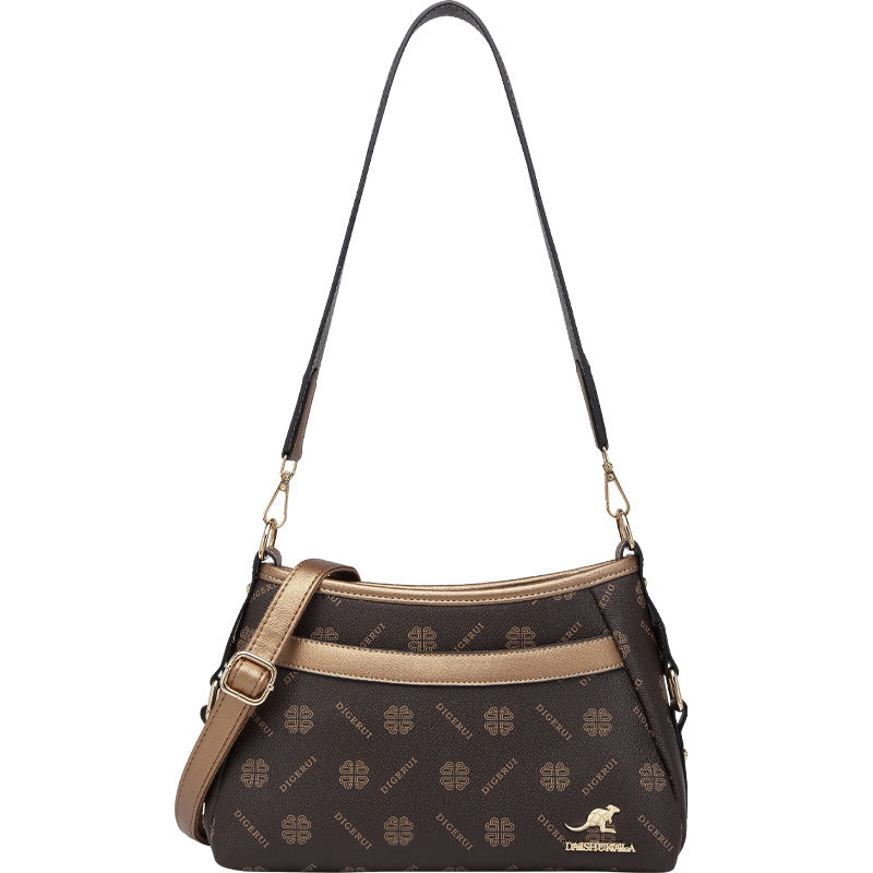 Women's Fashion Soft Leather Textured Large Capacity Crossbody Bags