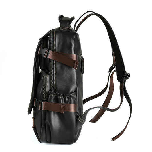Leather First Layer Cowhide Inch Computer Backpacks