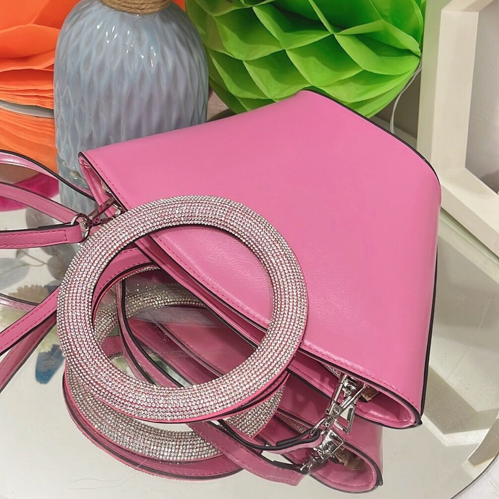 Cool Comfortable Diamond Round Portable Basket Crossbody Bags