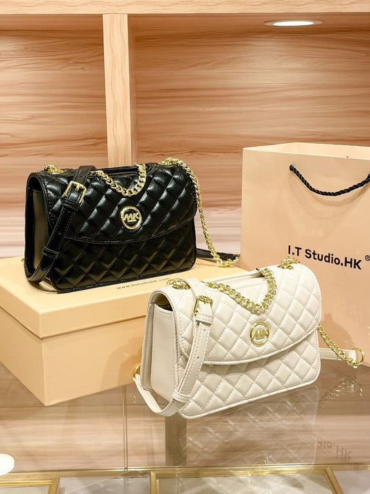 Women's Genuine Leather High-grade Classic Style Rhombus Crossbody Bags