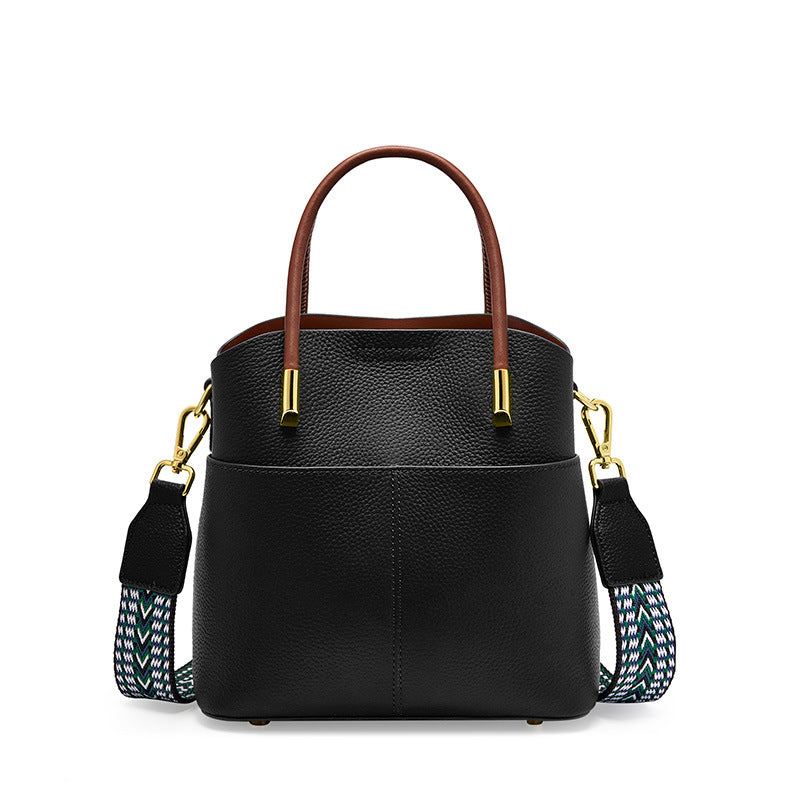 Women's Summer Niche Genuine Leather Western Style Crossbody Bags
